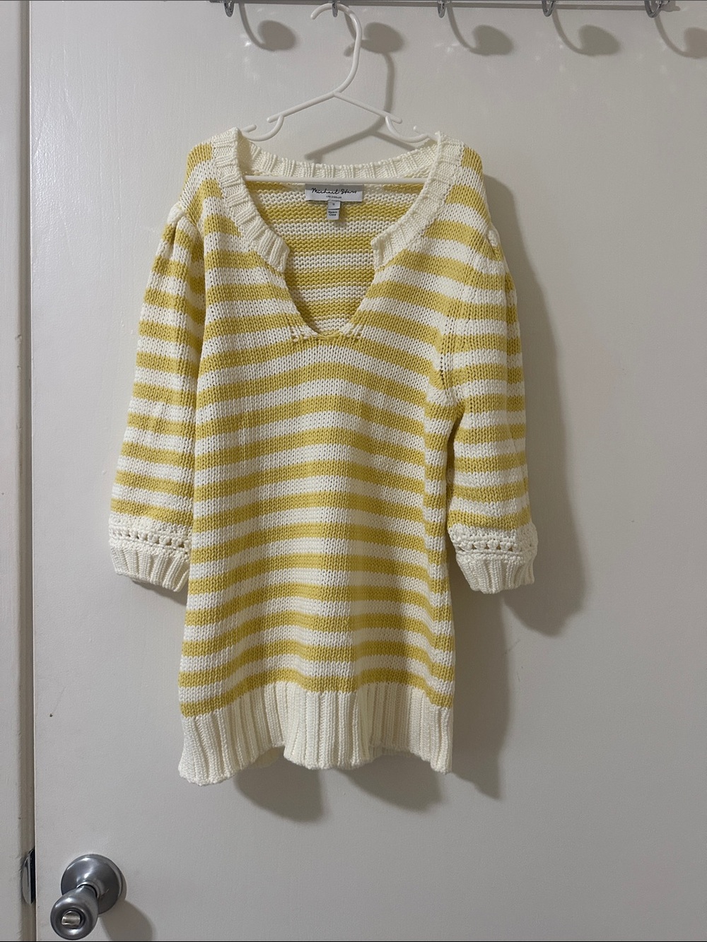 Rosanna Stripe Puff Sleeve Sweater